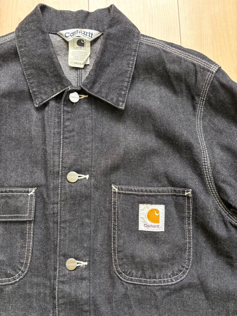 【美品】90s Carhartt ダークデニム カバーオール Mサイズ