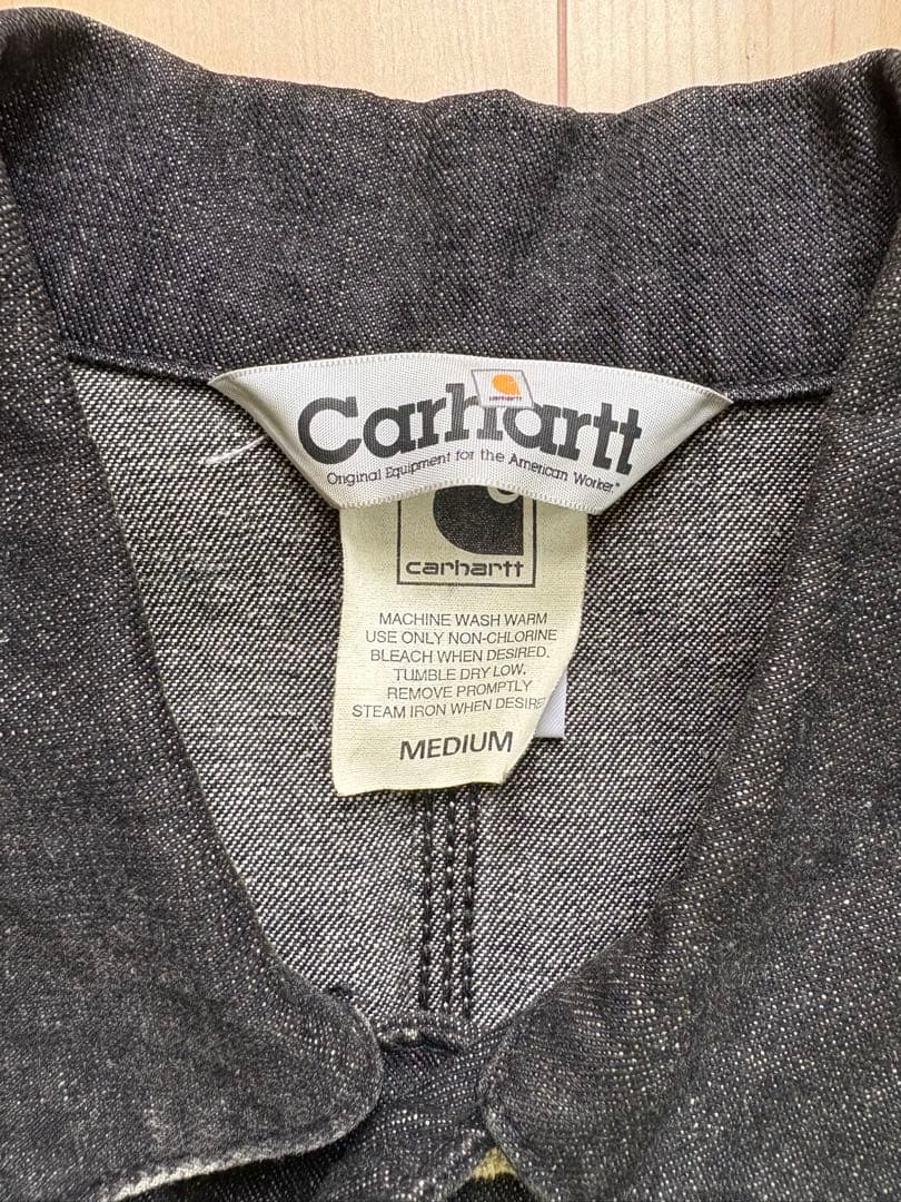 【美品】90s Carhartt ダークデニム カバーオール Mサイズ