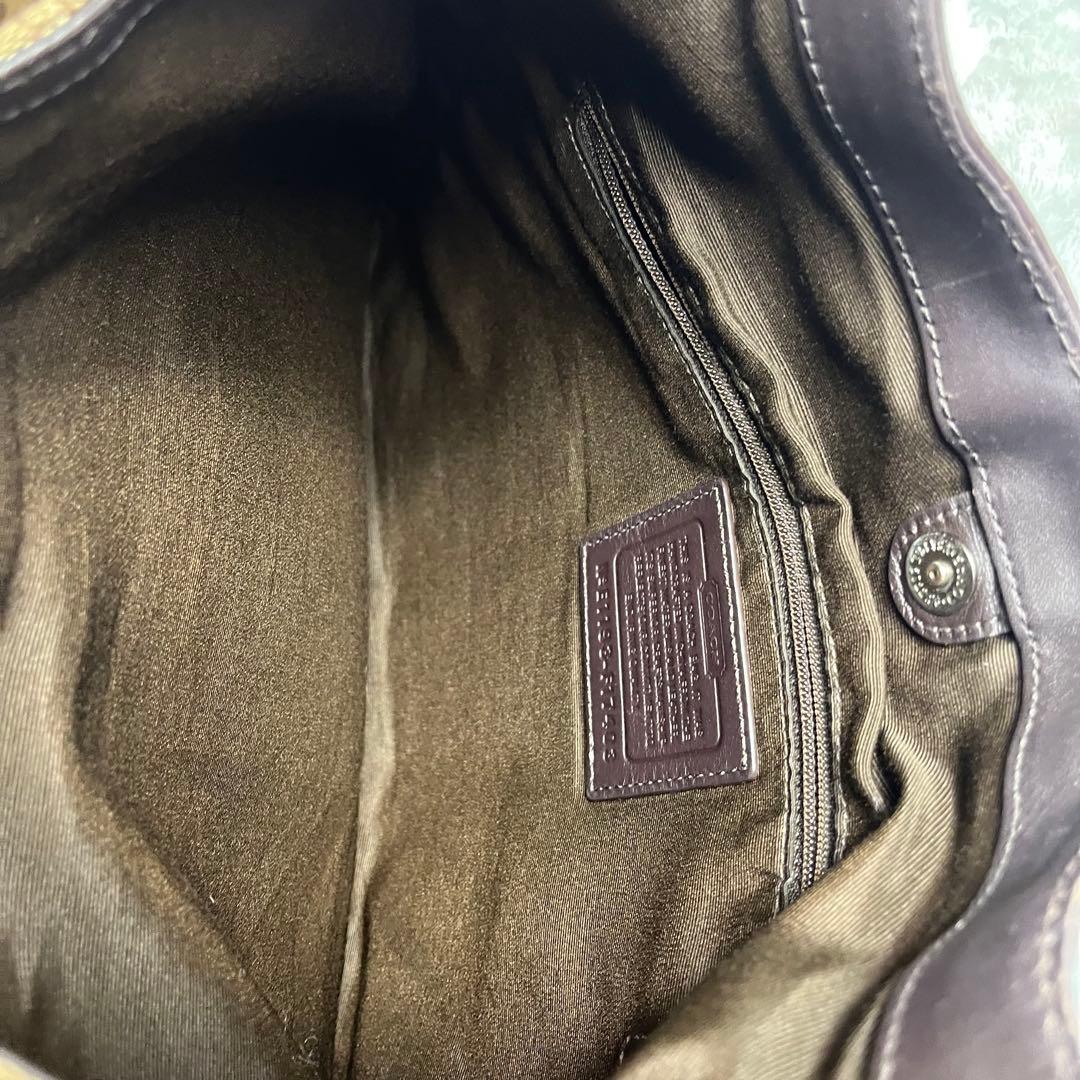 バッグ Vintage Coach Soho Bag Beige Signature