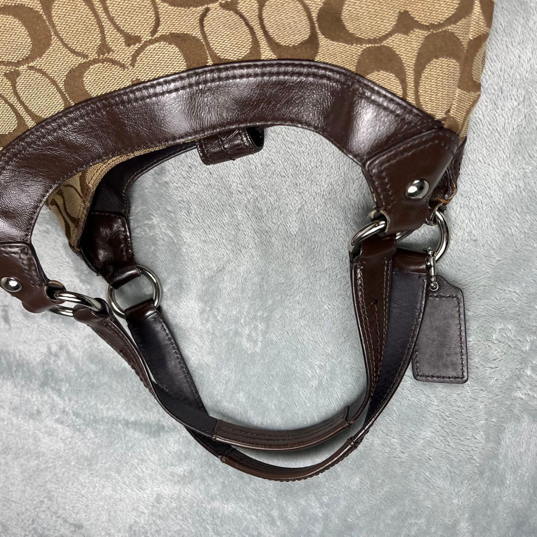 バッグ Vintage Coach Soho Bag Beige Signature