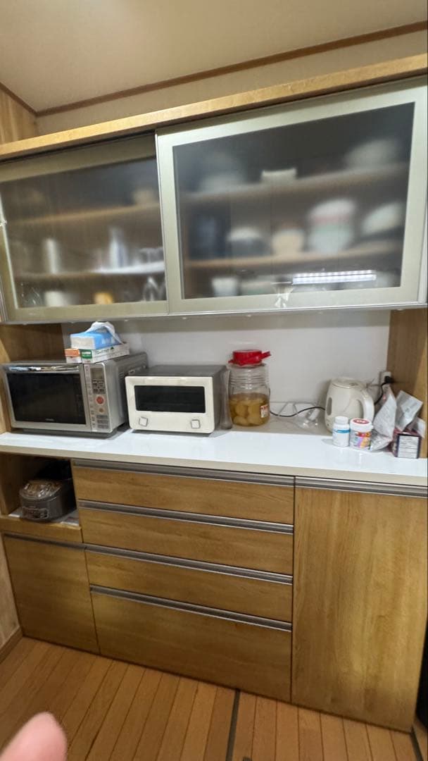 ※ tiaraladyさん専用※ニトリ　キッチンボード　160幅　ライトブラウン