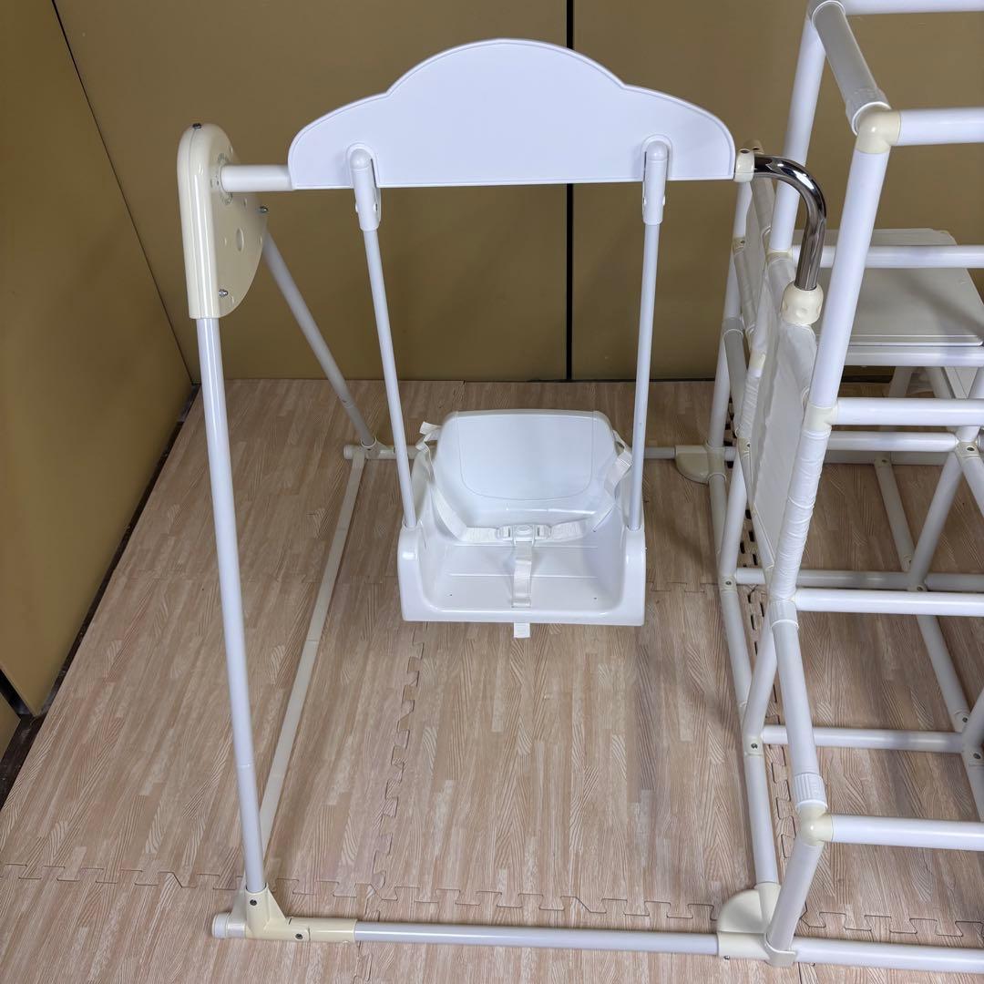 ☆除菌清掃済☆　野中製作所　おりたたみロングスロープキッズパーク　ホワイト