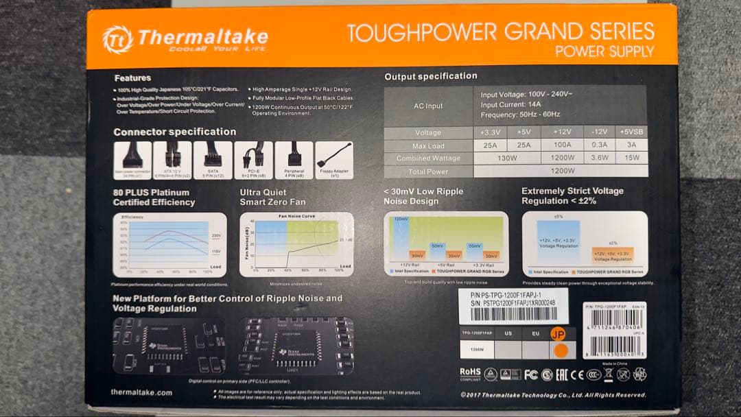 中古Thermaltake Toughpower Grand RGB 1200W