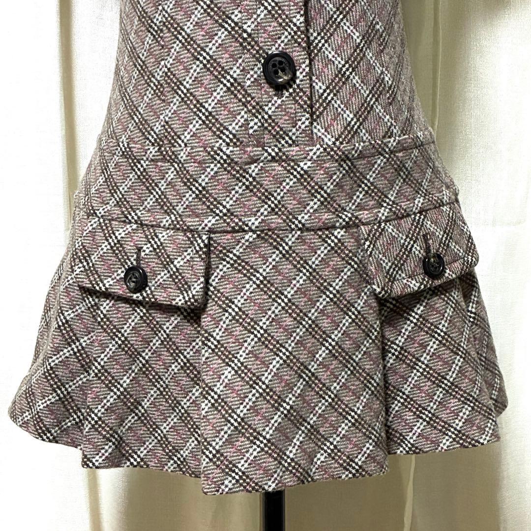 バーバリーブルーレーベル ミニワンピース ノバチェック 吉川ひなのさん着用