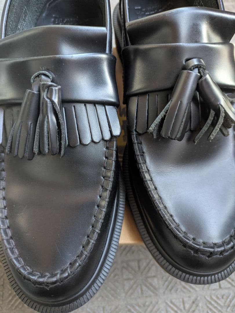 ドクターマーチン　ADRIAN ブラック　レディースローファー