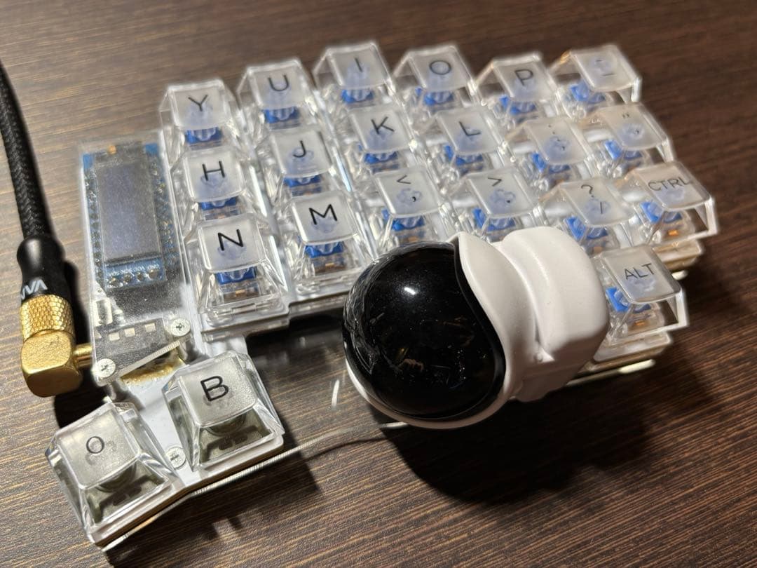 【美品/値下げ中】Keyball44 静音,magsafeカスタム