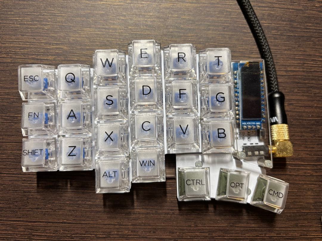 【美品/値下げ中】Keyball44 静音,magsafeカスタム