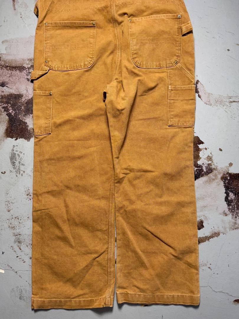 状態◎Carhartt オーバーオール ツナギ メキシコ製 ダッグ地 ダブルニー