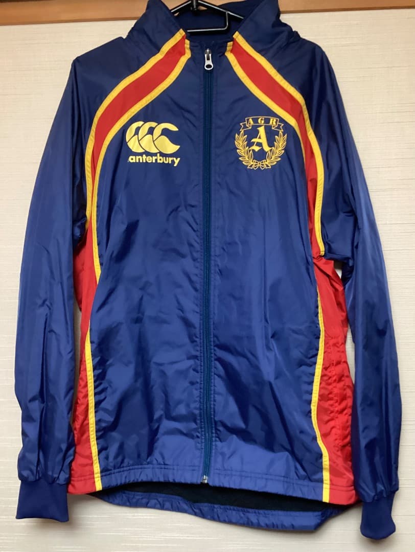 青山学院大学ラグビー部　L ヤッケ上下　ウインドブレーカー　カンタベリー　中古
