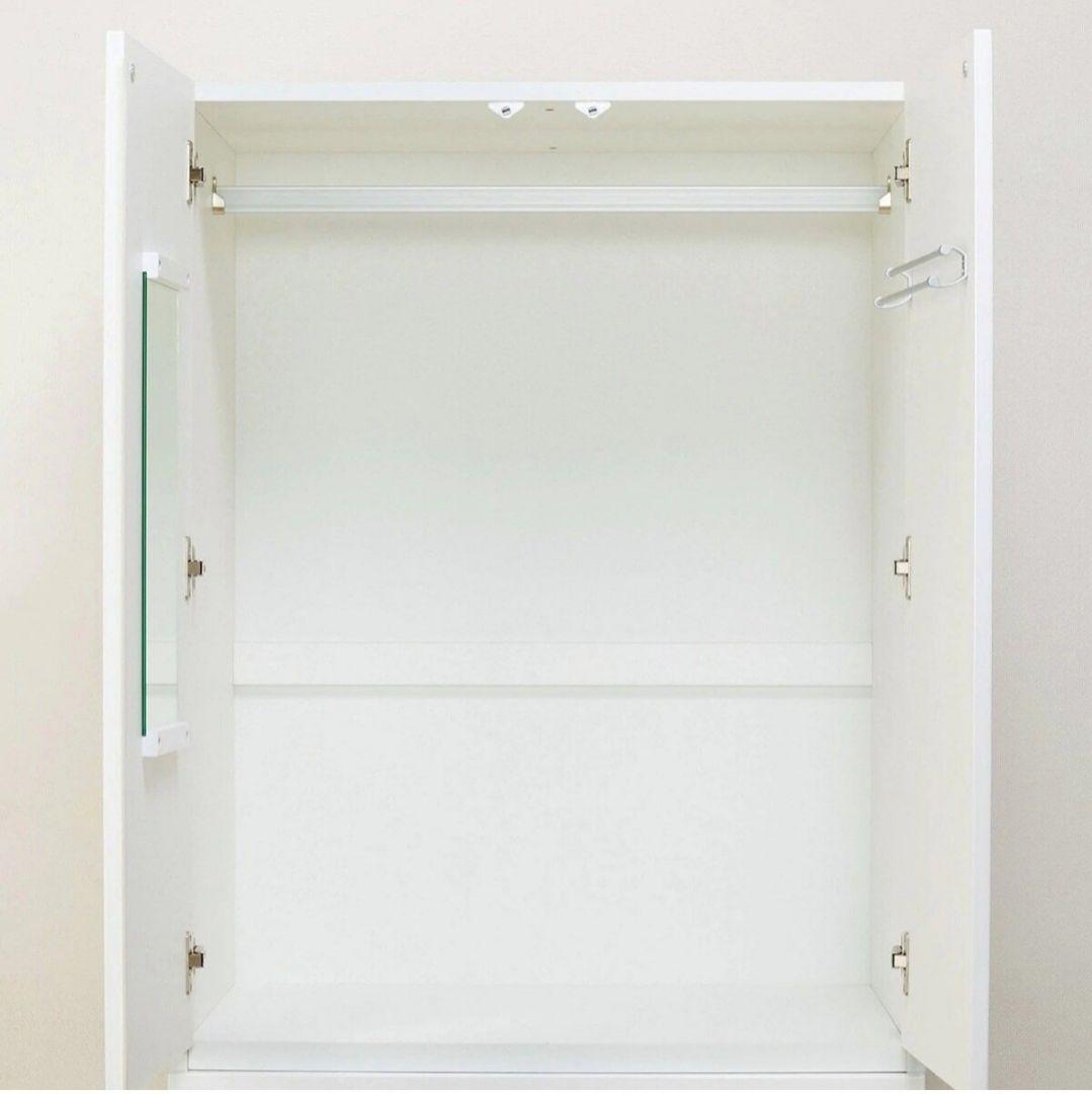 ニトリ　ワードローブ　ブレザータンス(ポルテD 80BC WH)　6月1週目発送