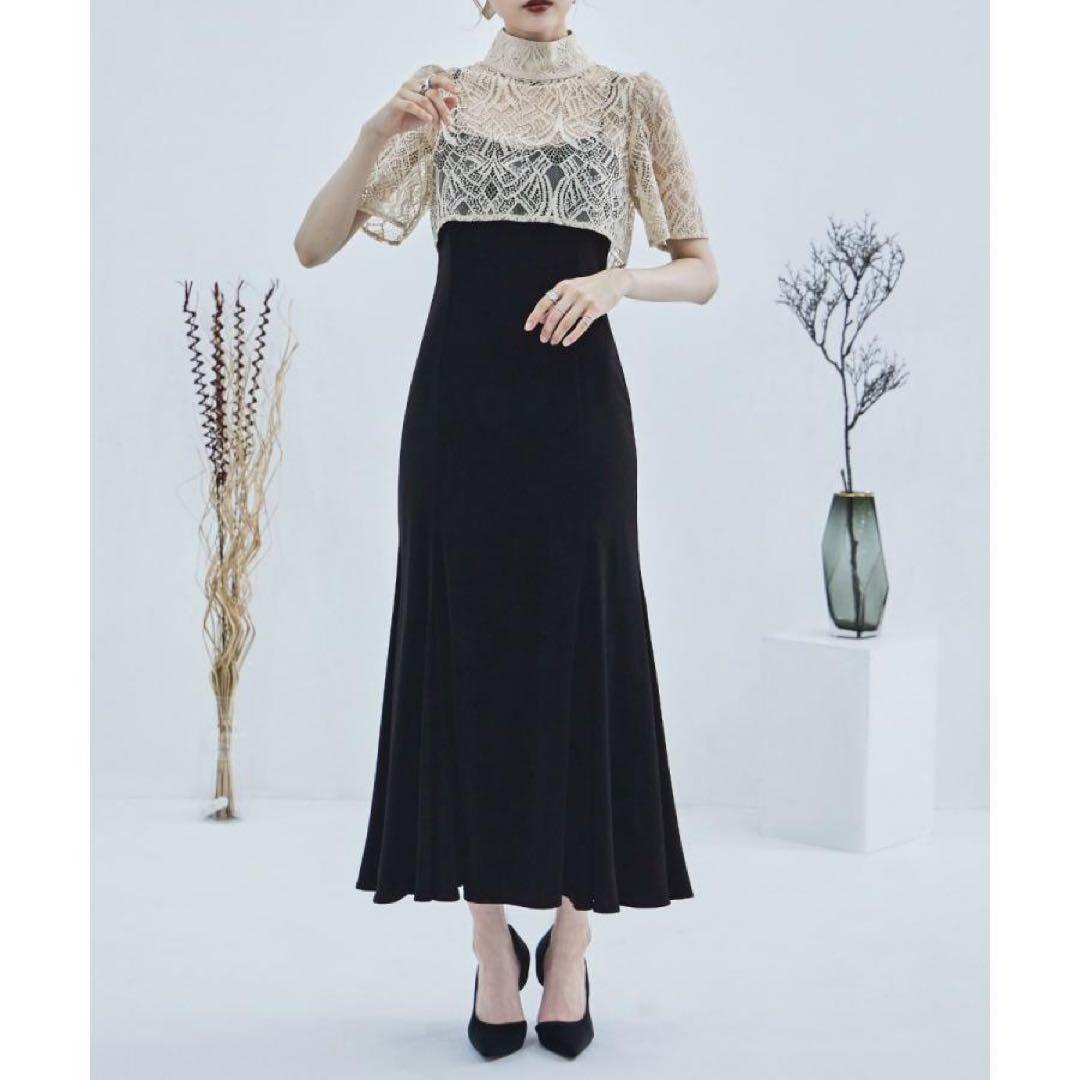 美品3wayレースボレロ&マーメイドキャミドレス　結婚式　お呼ばれ　etoll