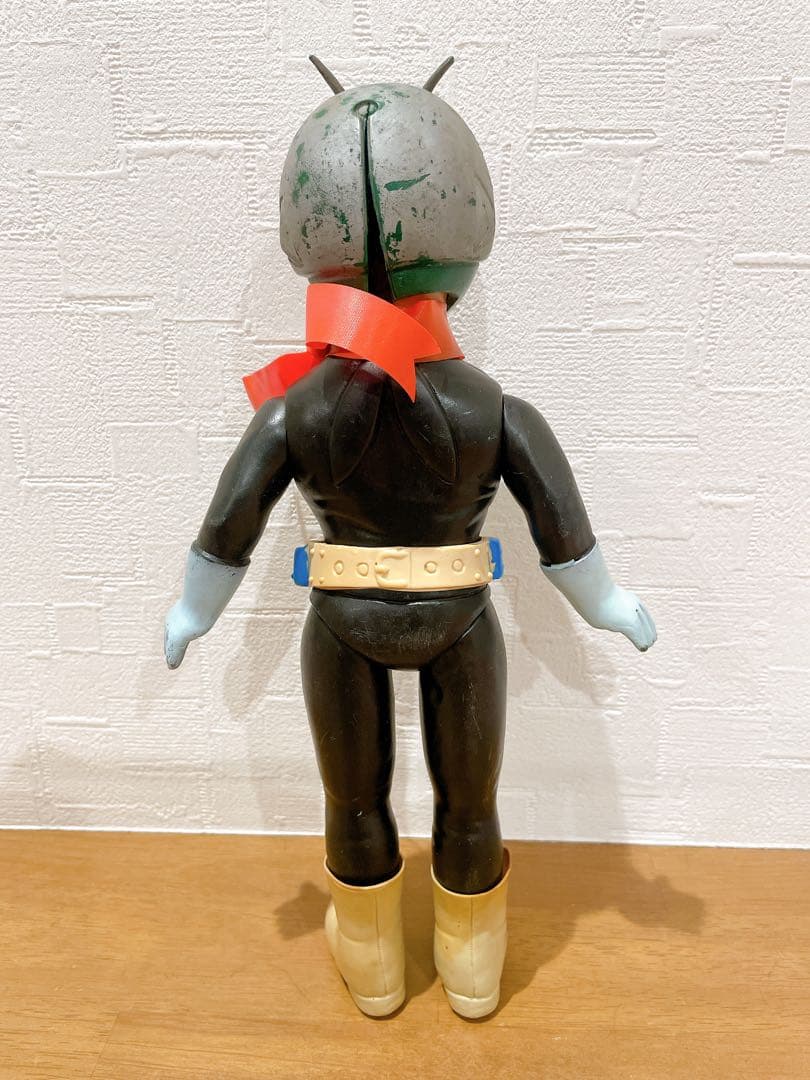 こ*じ様 旧バンダイ　仮面ライダー　スタンダードソフビ　ポピー　当時物　面取れ