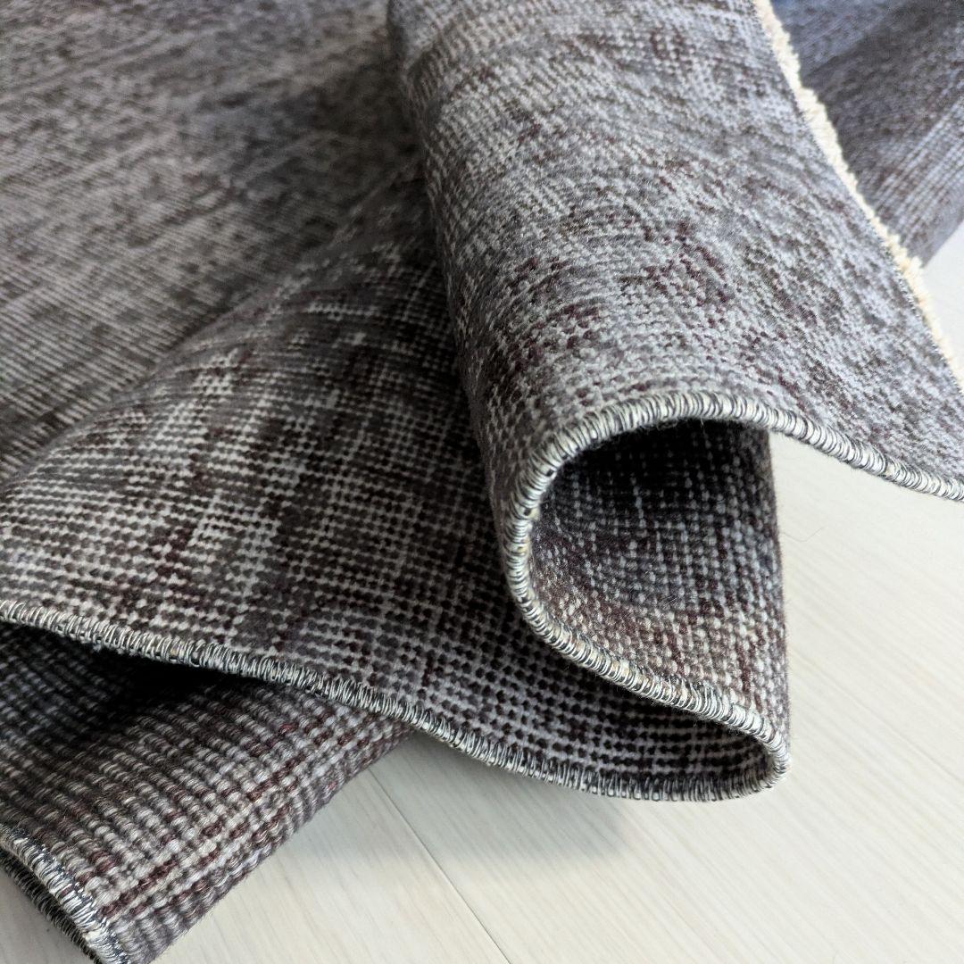 111×207 オーバーダイニュアンスグレー　トルコヴィンテージラグ