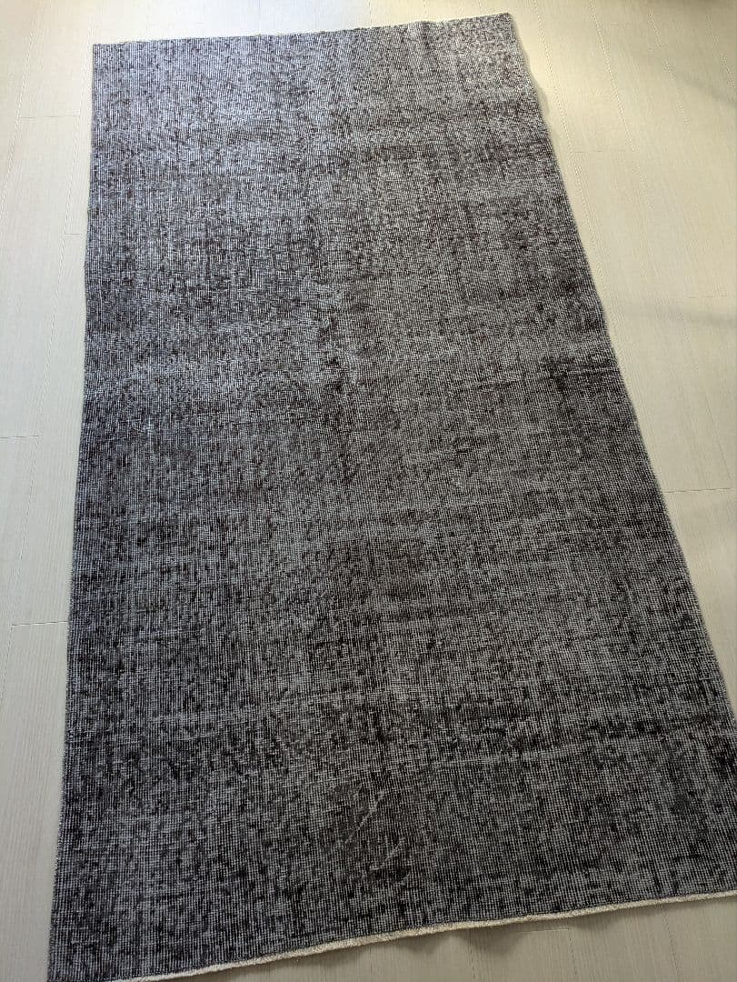 111×207 オーバーダイニュアンスグレー　トルコヴィンテージラグ