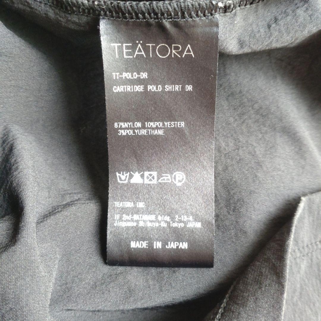 TEATORA TT-Polo-DR ブラック ポロシャツ