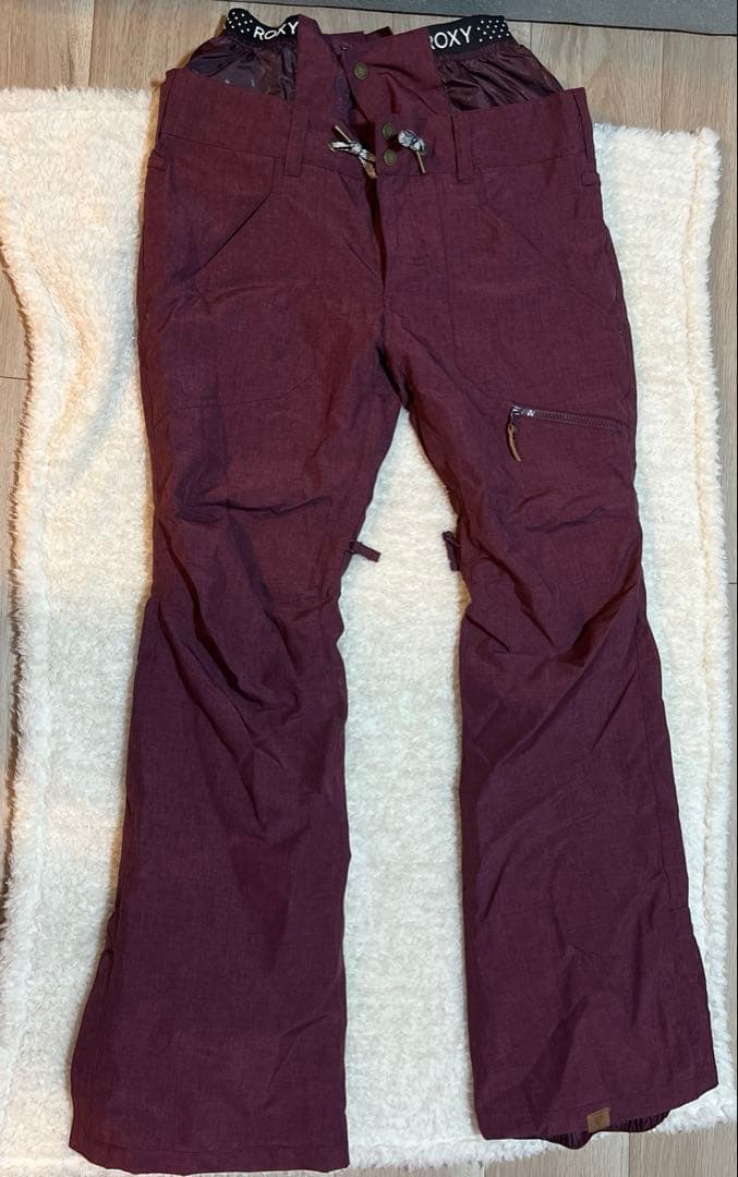 ROXY バーガンディ スノーボードパンツ