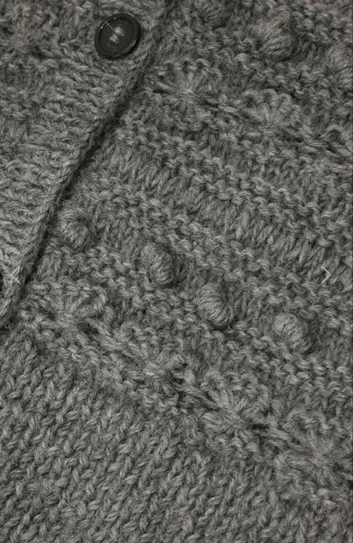 【最終値下げ】MACHATT ウールハンドニットカーディガン　グレー