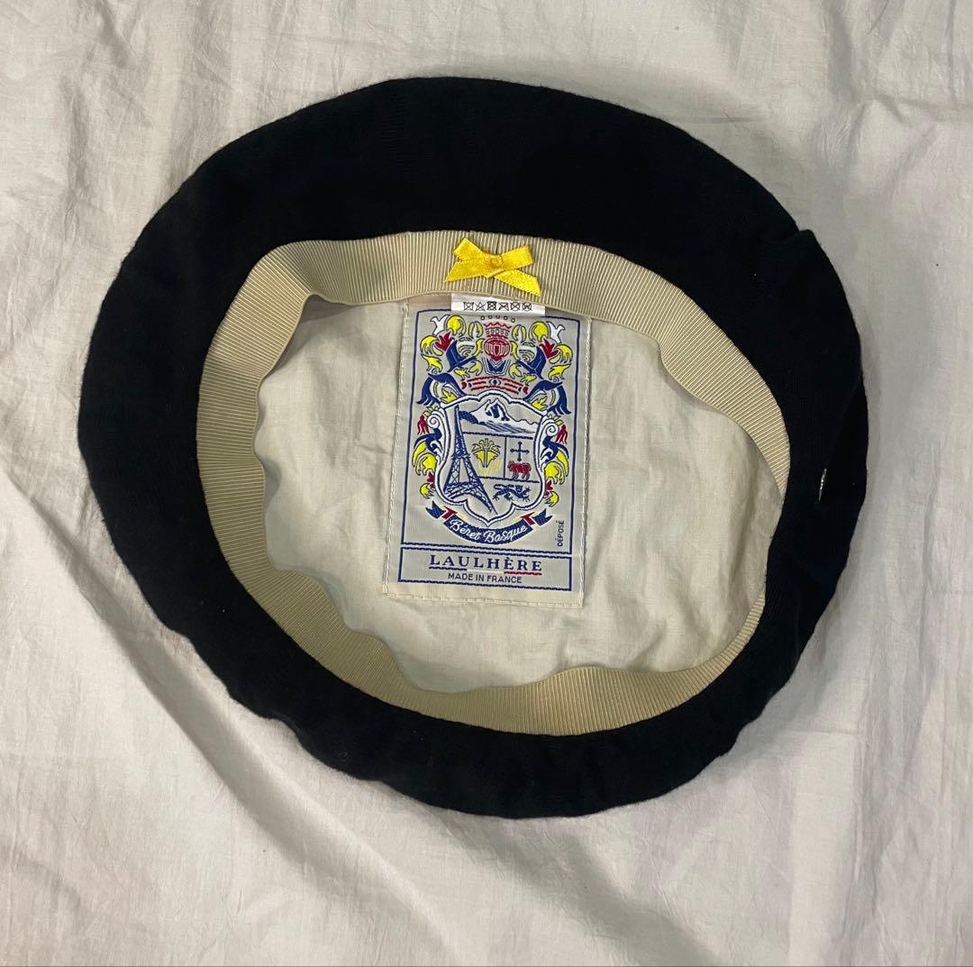 フランス製　LAULHERE（ローレール）　コットンベレー帽PLUME プルム