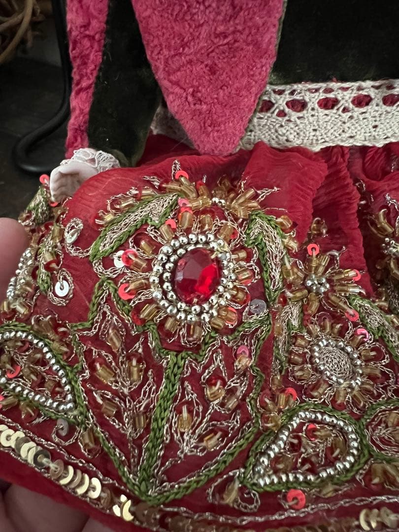 アンティーク動物コスチューム人形 ドール アンティーク　ビスクドール 人形