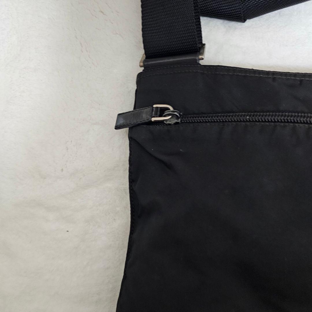 ✨美品✨PRADA　ショルダーバッグ　三角ロゴ　ナイロン　ブラック　白タグ