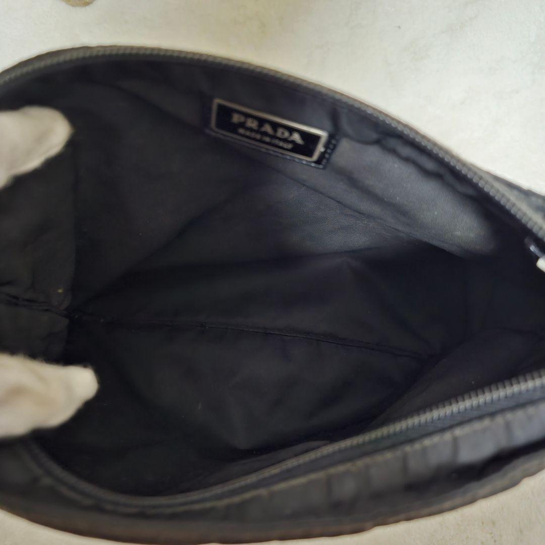 ✨美品✨PRADA　ショルダーバッグ　三角ロゴ　ナイロン　ブラック　白タグ
