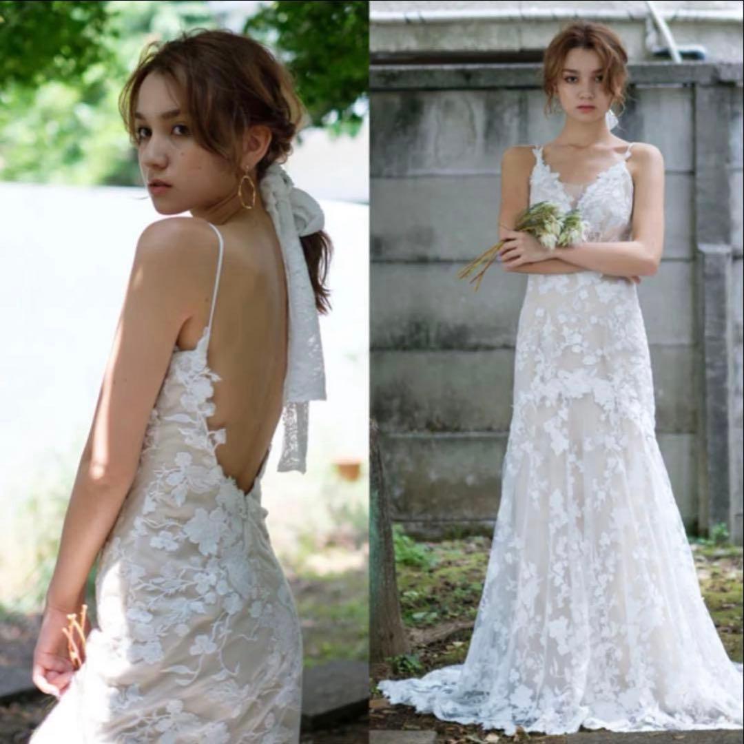 DRESS PRODUCTION 刺繍レース ソフト マーメイドドレス W230