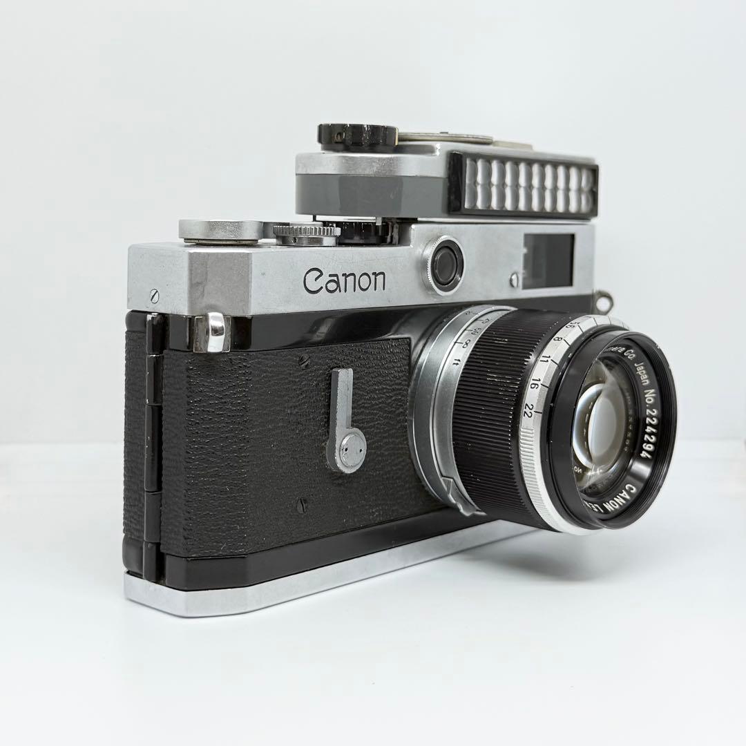 【完動品】Canon P ポピュレール 露出計付き フィルムカメラ 動作確認済み