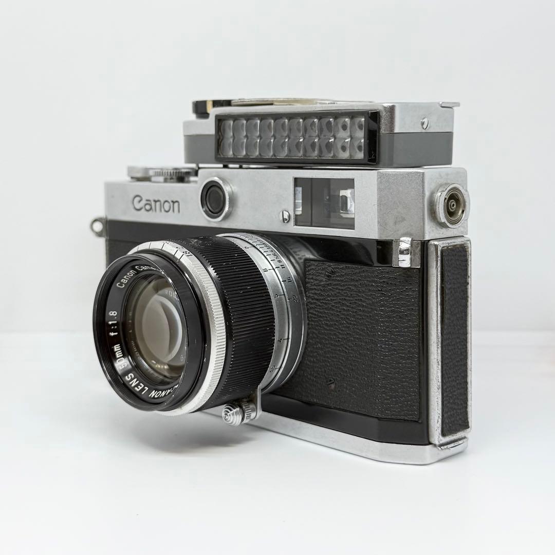 【完動品】Canon P ポピュレール 露出計付き フィルムカメラ 動作確認済み