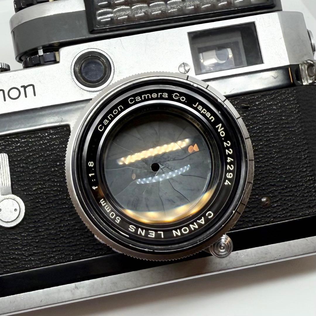 【完動品】Canon P ポピュレール 露出計付き フィルムカメラ 動作確認済み