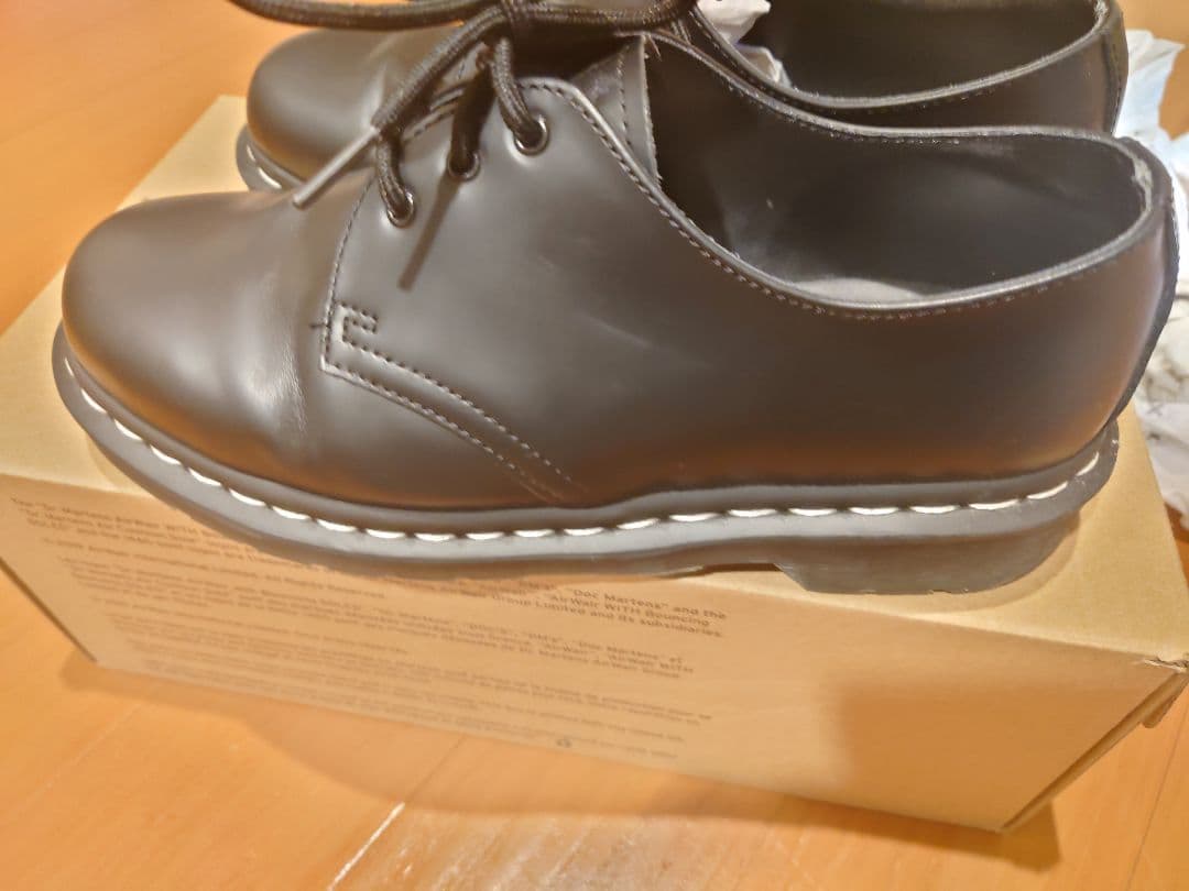 【美品】Dr.Martens 1461 ホワイトステッチ 3ホール UK6