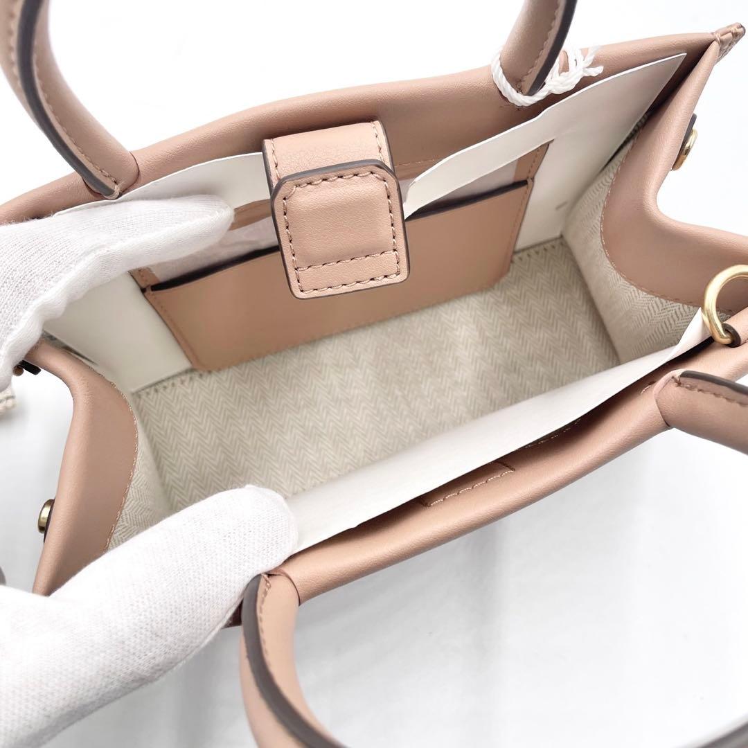 未使用品● トリーバーチ エラ バイオ ミニ 2way ハンドバッグ ベージュ