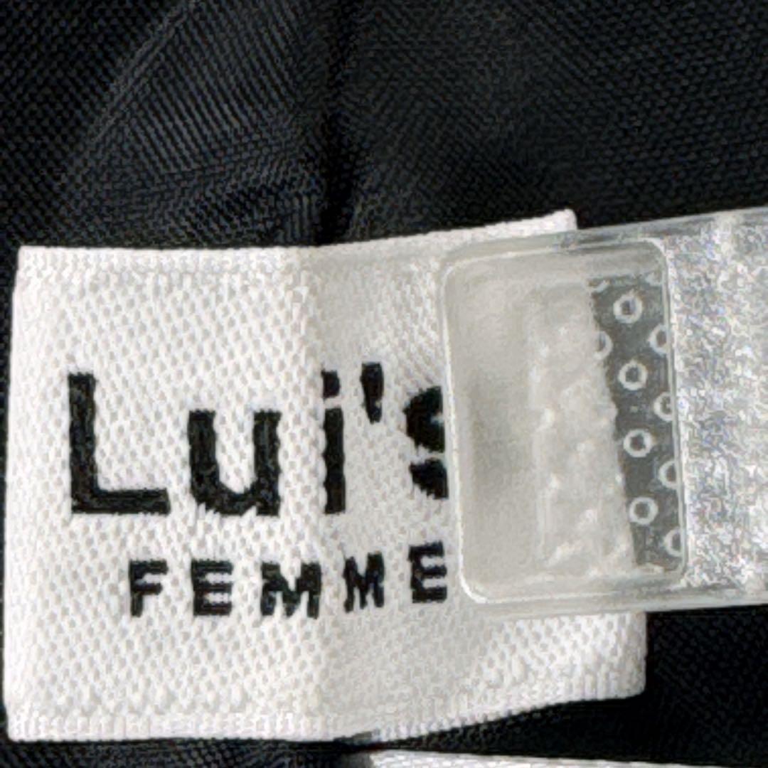 Lui's FEMME 2WAYスリーブストレッチツイルオーバダブルジャケット黒