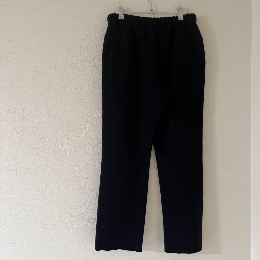 クリーニング済み　evan eva ウールパンツ　ブラック