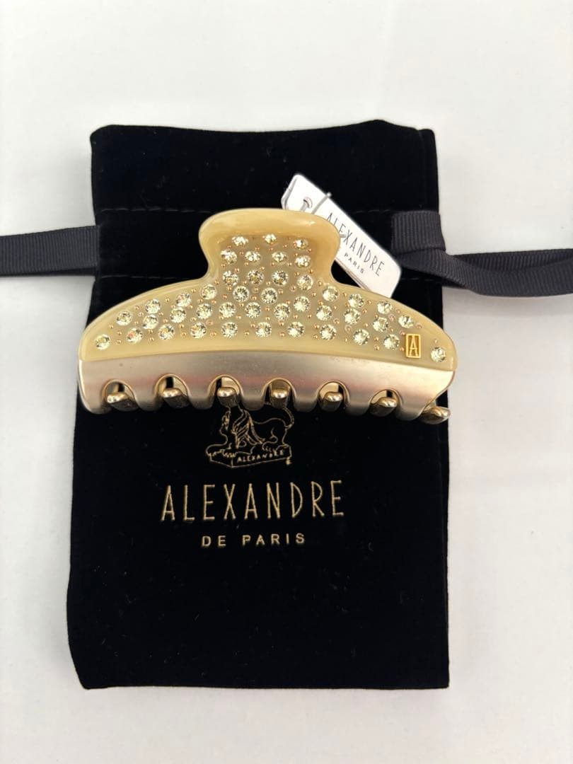 新品未使用アレクサンドルドゥパリ ヴァンドームクリップ　イエロー