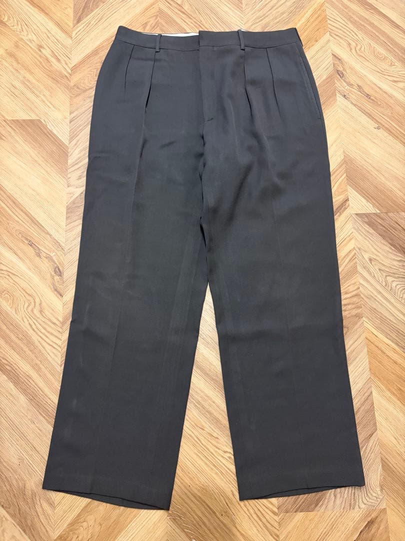 90s Ralph Lauren イタリア製 ツータック ワイドスラックス