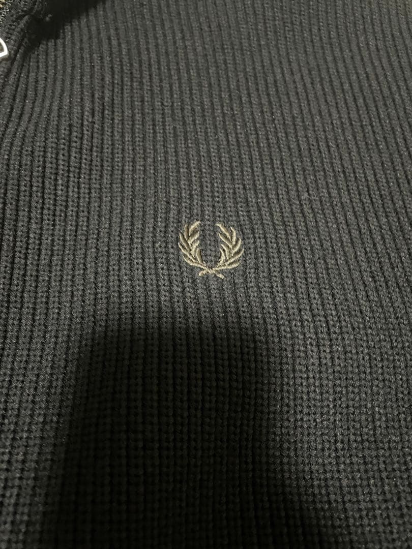 Beams別注 FRED PERRY ブラック ドライバーズニットMサイズ
