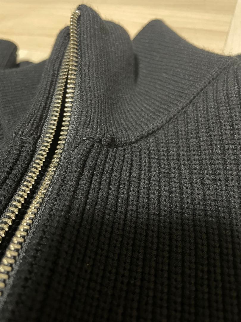 Beams別注 FRED PERRY ブラック ドライバーズニットMサイズ