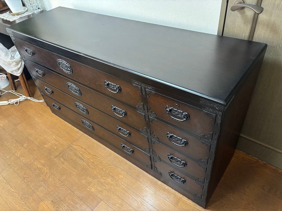 三丸家具工芸 タンス チェスト 鍵付き