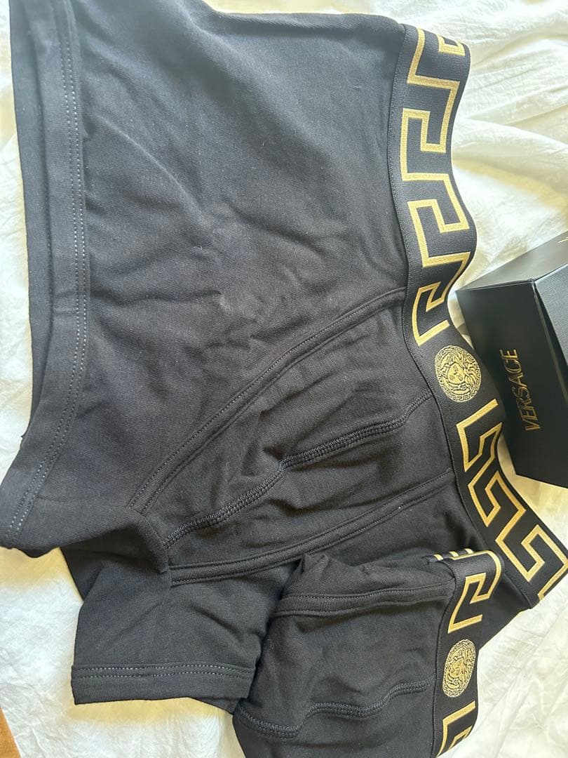 VERSACE ボクサーパンツ/Black 2枚セット