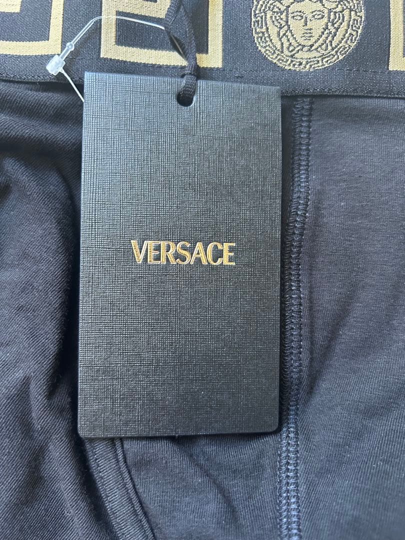 VERSACE ボクサーパンツ/Black 2枚セット