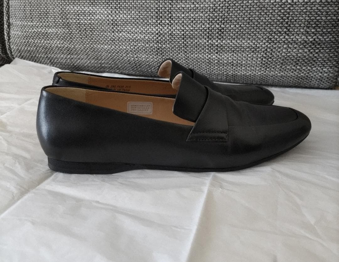 【美品】リーガル　フラットローファーBL　23.5