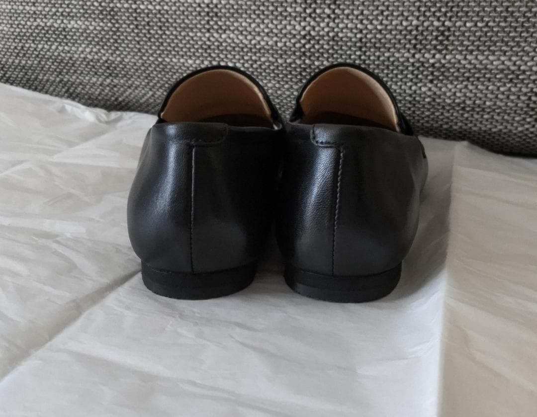 【美品】リーガル　フラットローファーBL　23.5