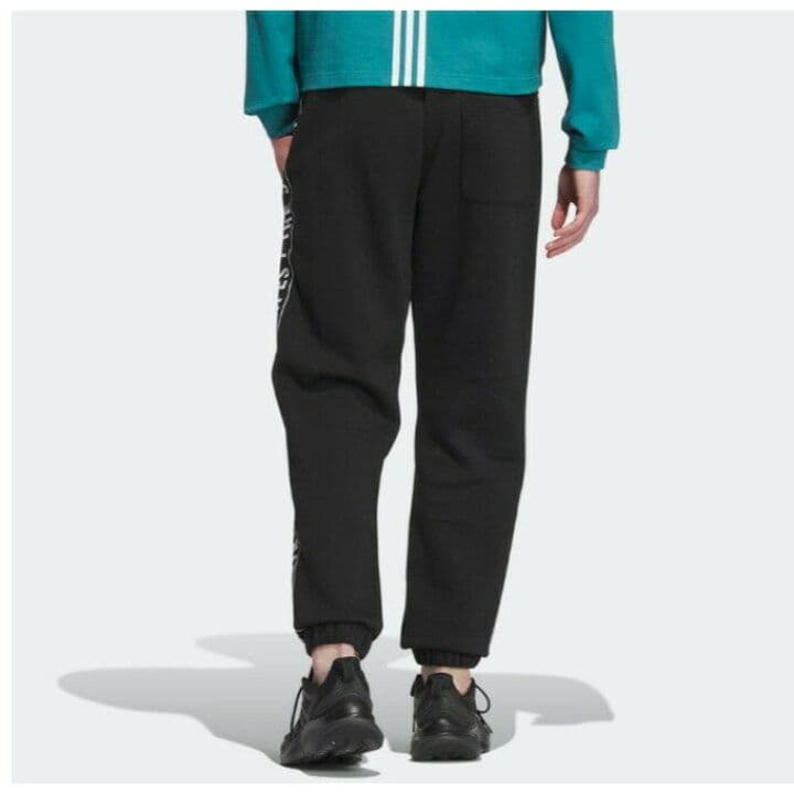 アディダス 裏起毛 スウェット 上下セット パーカー パンツ ブラック 新品 L