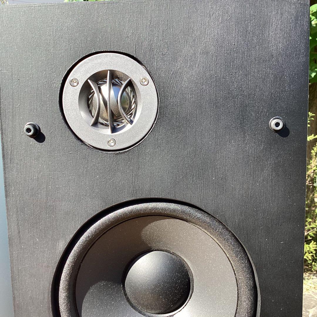 ビクターユニット使用自作スピーカー16㎝2way バッフル重ねてお色直し