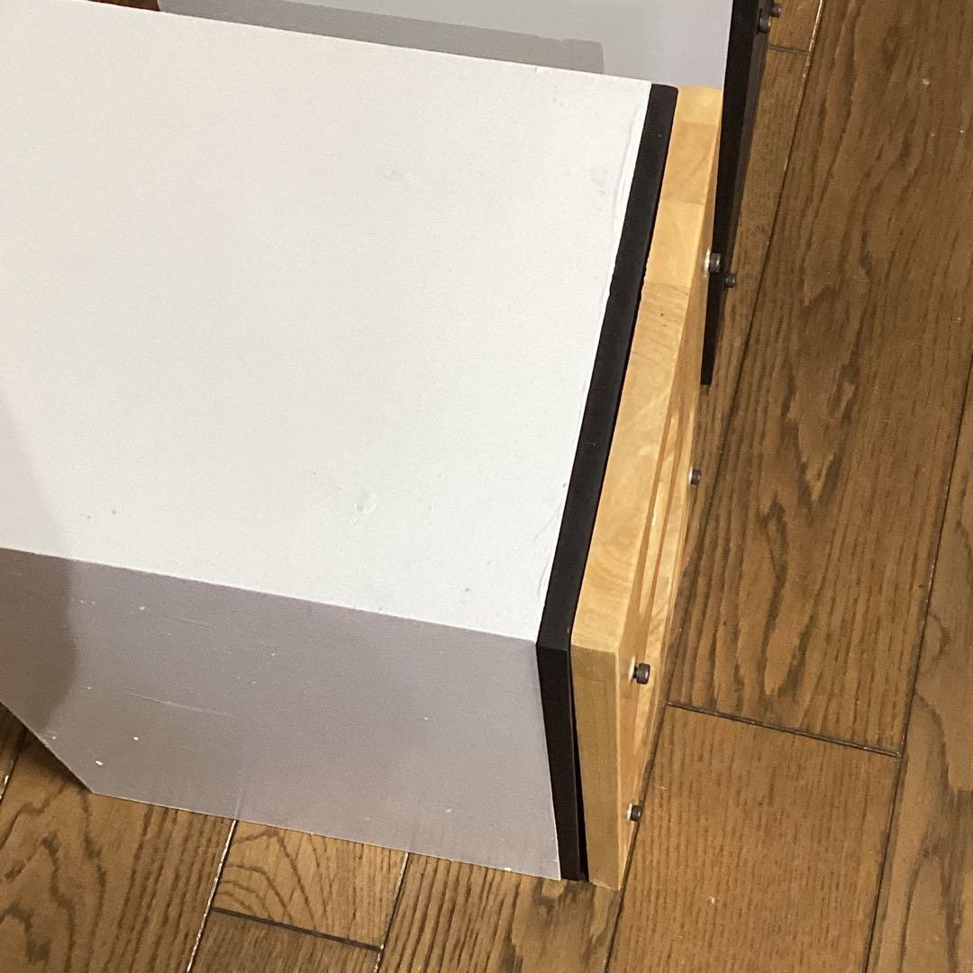 ビクターユニット使用自作スピーカー16㎝2way バッフル重ねてお色直し