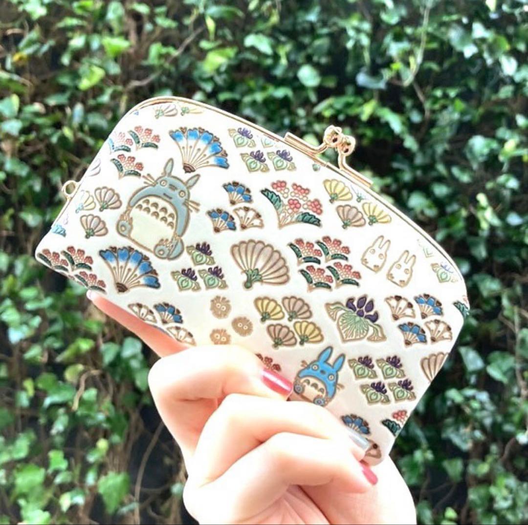 文庫屋大関 天溝がま口 花扇 となりのトトロ がま口財布 ケース