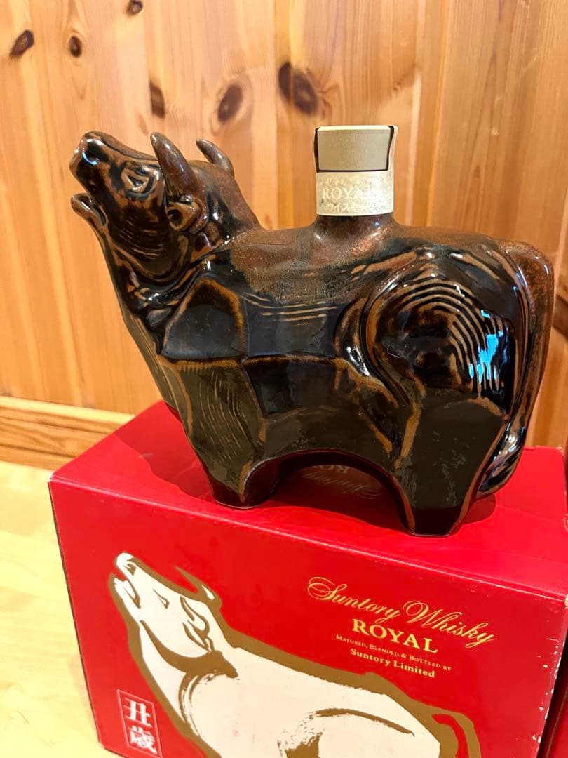 サントリーウイスキー ロイヤル 3本セット　干支　いのしし　ねずみ　うし