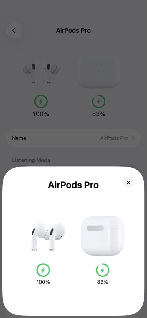 AirPods Pro 本体セット 右耳不具合あり 充電ケース付