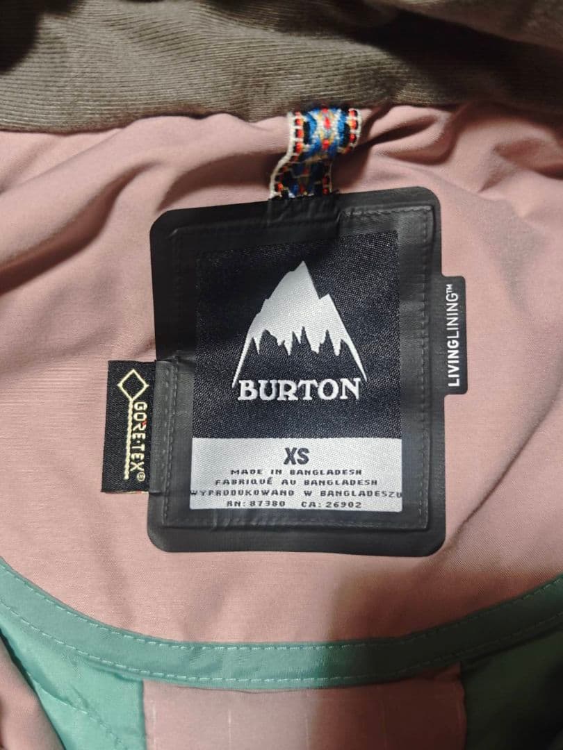 BURTON GORE-TEX XS ピンク/ブラウン