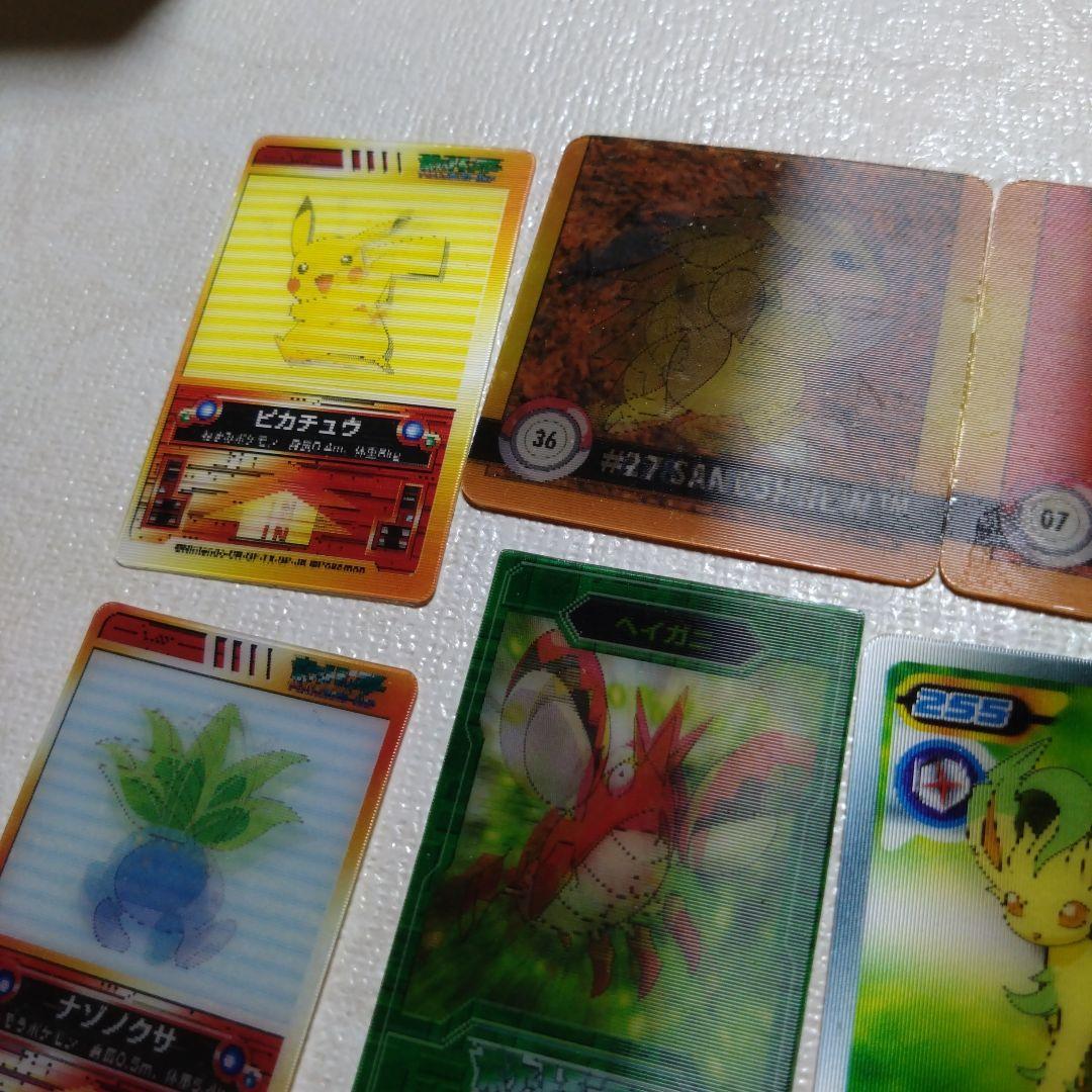 ポケモン　明治スーパーチェンジカード、海外3Dカードなど3Dカード12枚セット